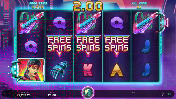 Attack on Retro Slot Screenshot